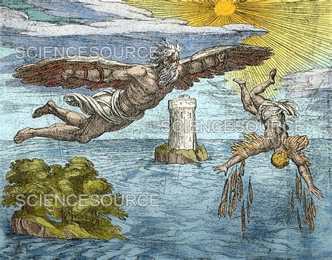 Fall of Icarus, Greek Mythology | Stock Image - Science Source Images