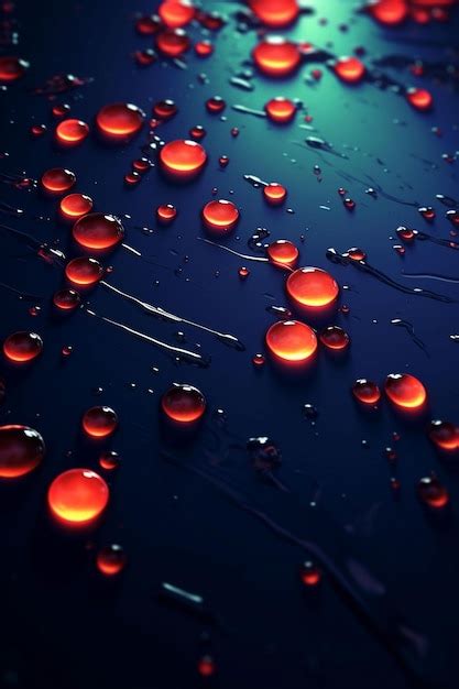 Free AI Image | 3d red water drop background