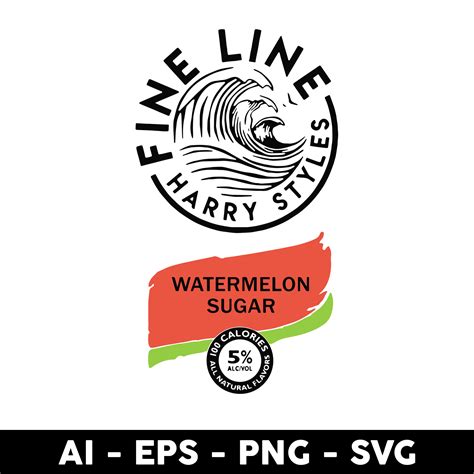 Fine Line Harry Styles Watermelon Sugar Svg, Png Dxf Eps Fil - Inspire Uplift