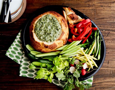 Creamy Spinach Dip & Bread Bowl - Vegan Recipe