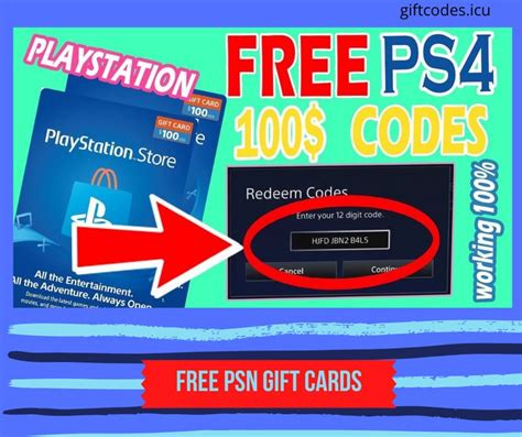 Get Free PS4 Redeem Codes List 100 Unused By Real Psn Code Generator