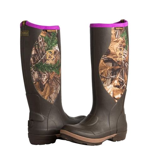 Noble Outfitters Ladies Muds Cold Front High Boot Camo Horse Riding