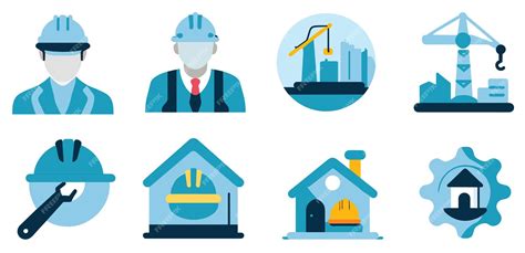 Premium Vector | Set of flat construction vector illustration