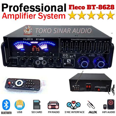 NEW PRODUK Amplifier Sunbuck Bluetooth Audio FLECO BT 8628