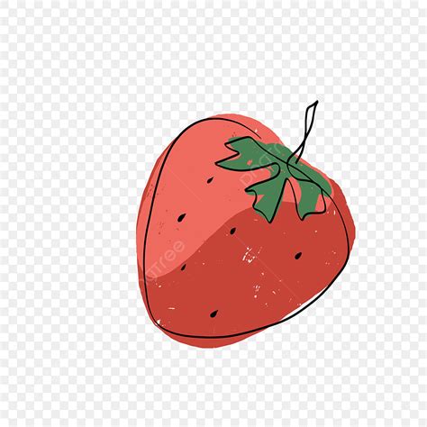 Continuous Line Art PNG Image, Strawberry Continuous Line Art ...