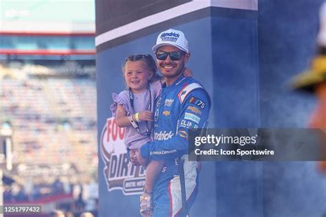 Cup Series Driver Kyle Larson With His Daughter Audrey During Driver News Photo Getty Images