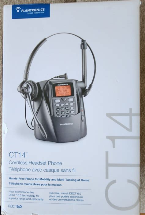 Plantronics Ct14 Cordless Headset Phone Everything You Need Works