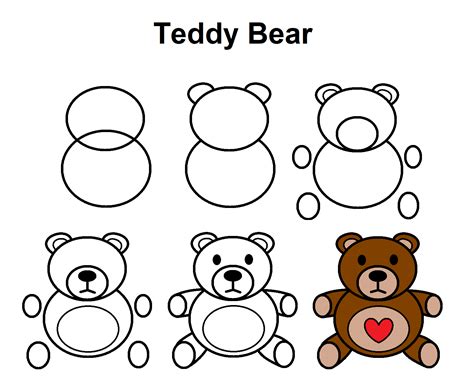 How To Draw A Cute Teddy Bear Step By Step Easy