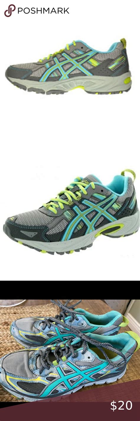 Asics Gel Scram 3 Womens Trailrunning Shoes Mid Greyturquoise