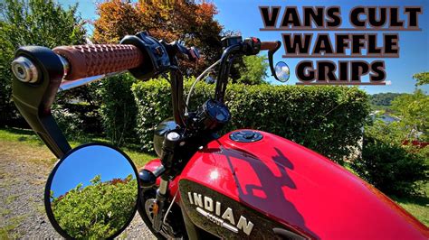 Indian Scout Bobber New Vans Cult Grips Install Guide Youtube