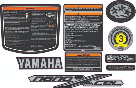 Yamaha Waverunner Vxr Ho 18 2015 Graphics Decal Sticker Kit Yellow