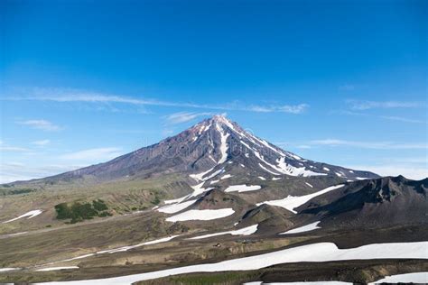 Koryaksky Volcano Kamchatka Peninsula Russia Stock Photo Image Of