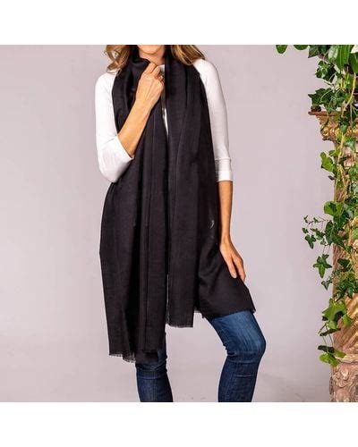 Black Black Scarves And Mufflers For Women Lyst