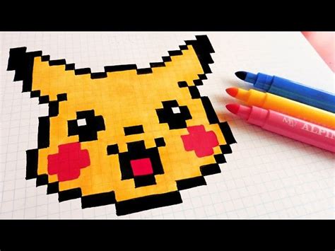 100 Cute Pikachu Pixel Art Perfect For Any Pokemon Fan