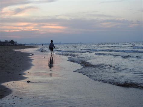 Oman: Sunset at Salalah Beach Stock Photo - Image of warm, sunrise ...