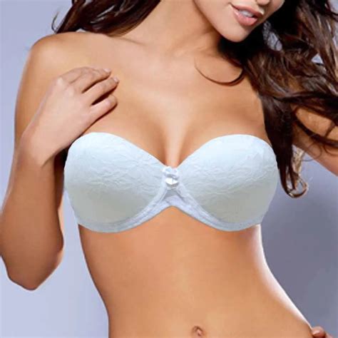 New Bride Wedding Multiway Floral Lace Lingerie Push Up Bra Invisible