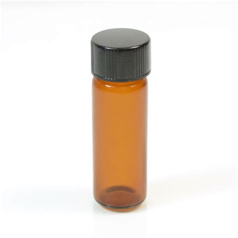 1 Dram Screw Thread Amber Glass Vial 13 425 Packagingbuyer