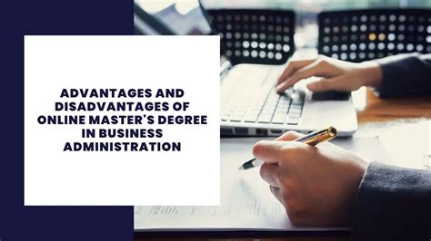 14 Advantages And Disadvantages Of Online Master S Degree In Business Administration