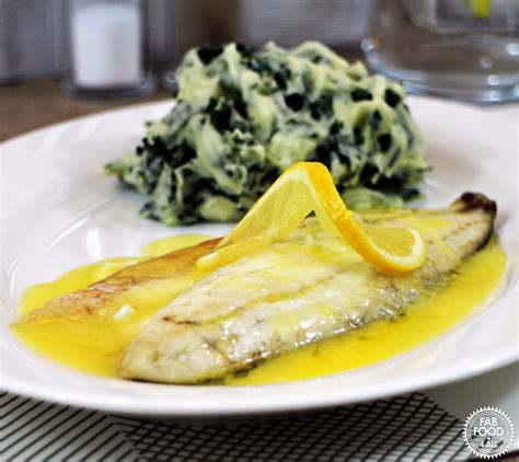 Grilled Seabass With Lemon Garlic Butter Sauce And Colcannon