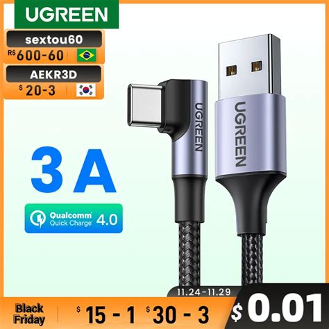 Ugreen Kabel Usb C K Towy Kabel Usb A Do Typu C A Szybka Adowarka Do