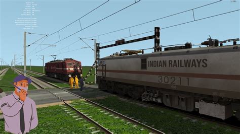 WAG9 RESCUED WAP7 LOCO FAILED AT LUDHIANA RAJDHANI EXPRESS IN INDIAN