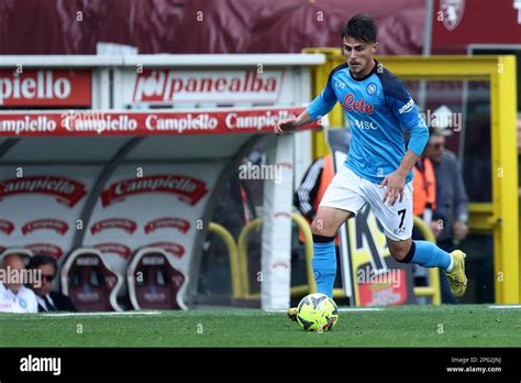 Torino Italy Th Mar Eljif Elmas Of Ssc Napoli Controls The