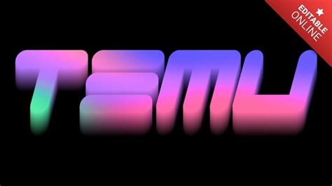 Temu Gradient 3d Font Text Effect Generator