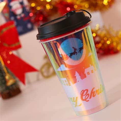 Custom Laser Rainbow Cups Iml Custom Cup Professional Customized