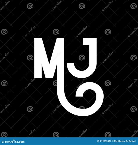 Mj Letter Logo Design Initial Letters Mj Logo Icon Abstract Letter Mj