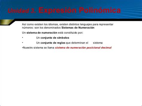 Expresión Polinómica