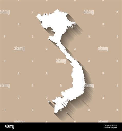 Silueta Del Mapa Del Pa S Vector De Vietnam Imagen Vector De Stock Alamy