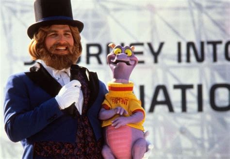 Dreamfinder And Figment Outside Journey Into Imagination At Epcot 1983