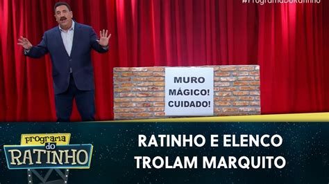 Ratinho Enganou O Marquito Diretinho E Elenco Fez Trolagem Programa