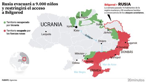 Bélgorod la región rusa que ya es parte de la guerra de Ucrania el