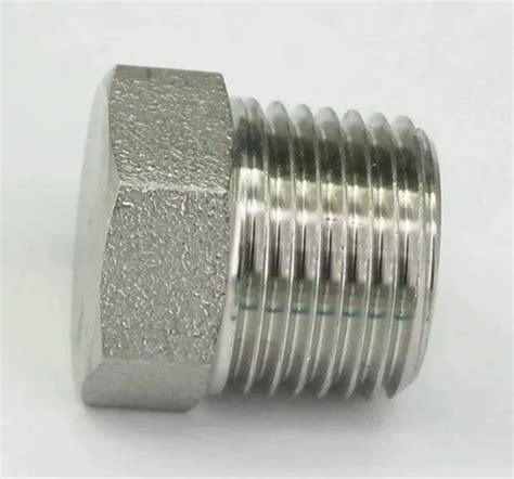 Polished Round Stainless Steel BSP Plug For Construction At 155