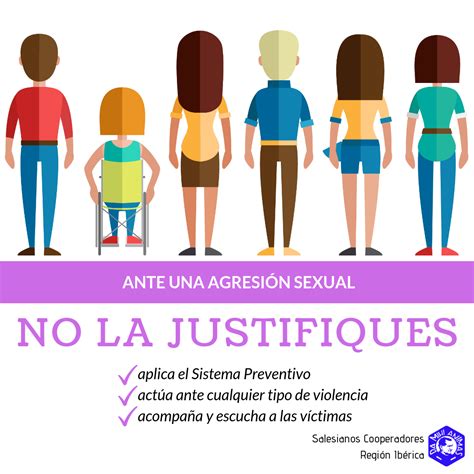 Ante una agresión sexual no la justifiques Salesianos Cooperadores