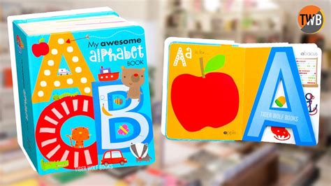 Buku Edukasi My Awesome Alphabet Board Book With Letter Shaped Pages