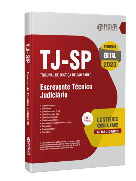 Apostila TJ SP 2023 Escrevente Técnico Judiciário