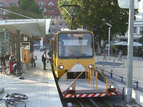 Zahnradbahn Stuttgart Wagen Mit Fahrradvorstellwagen Nach