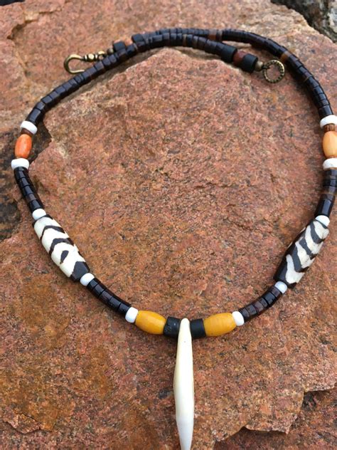 Unisex Mens Shell Heishi Choker African Beaded Tribal Necklace