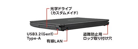 富士通 ノートパソコンPC LIFEBOOK A5513 N 各部名称 外観 FMWORLD法人 富士通