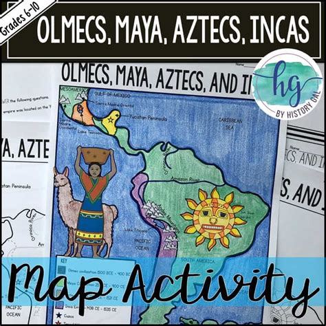 Aztec Inca Maya Map