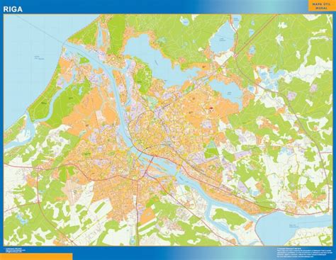 Riga wall biggest wall map | Biggest wall maps of the world.