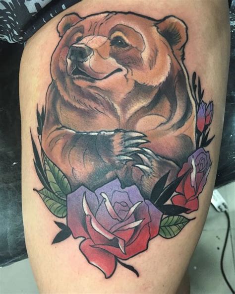 Share More Than Neo Traditional Bear Tattoo Latest In Cdgdbentre