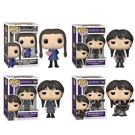 Figurine Pop De Mercredi Addams Avec Bo Te Statue En Pvc Mod Le D Anime