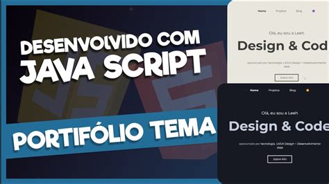 Como Desenvolver um Portifólio Responsivo que muda de Tema HTML