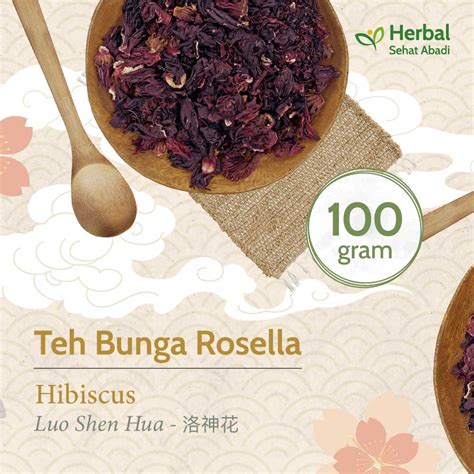 Jual Rosella Gram Teh Bunga Rosela Hibiscus Shopee