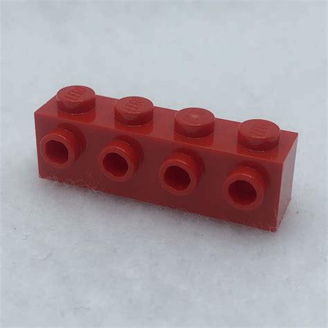 Lego Red Brick Modified X With Studs On Side X Ebay