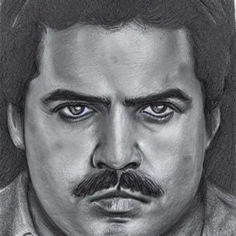 Sketch Of Pablo Escobar Played By Wagner Moura In Stable Diffusion