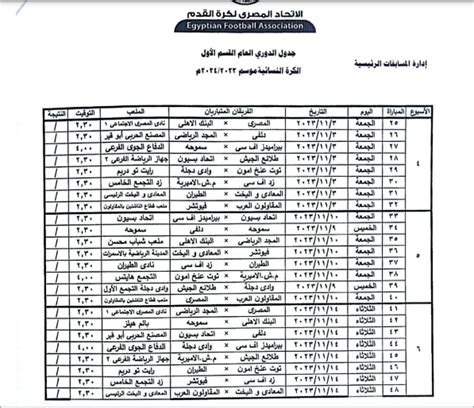 ننشر جدول مباريات دوري الكرة النسائية لموسم 2023 2024